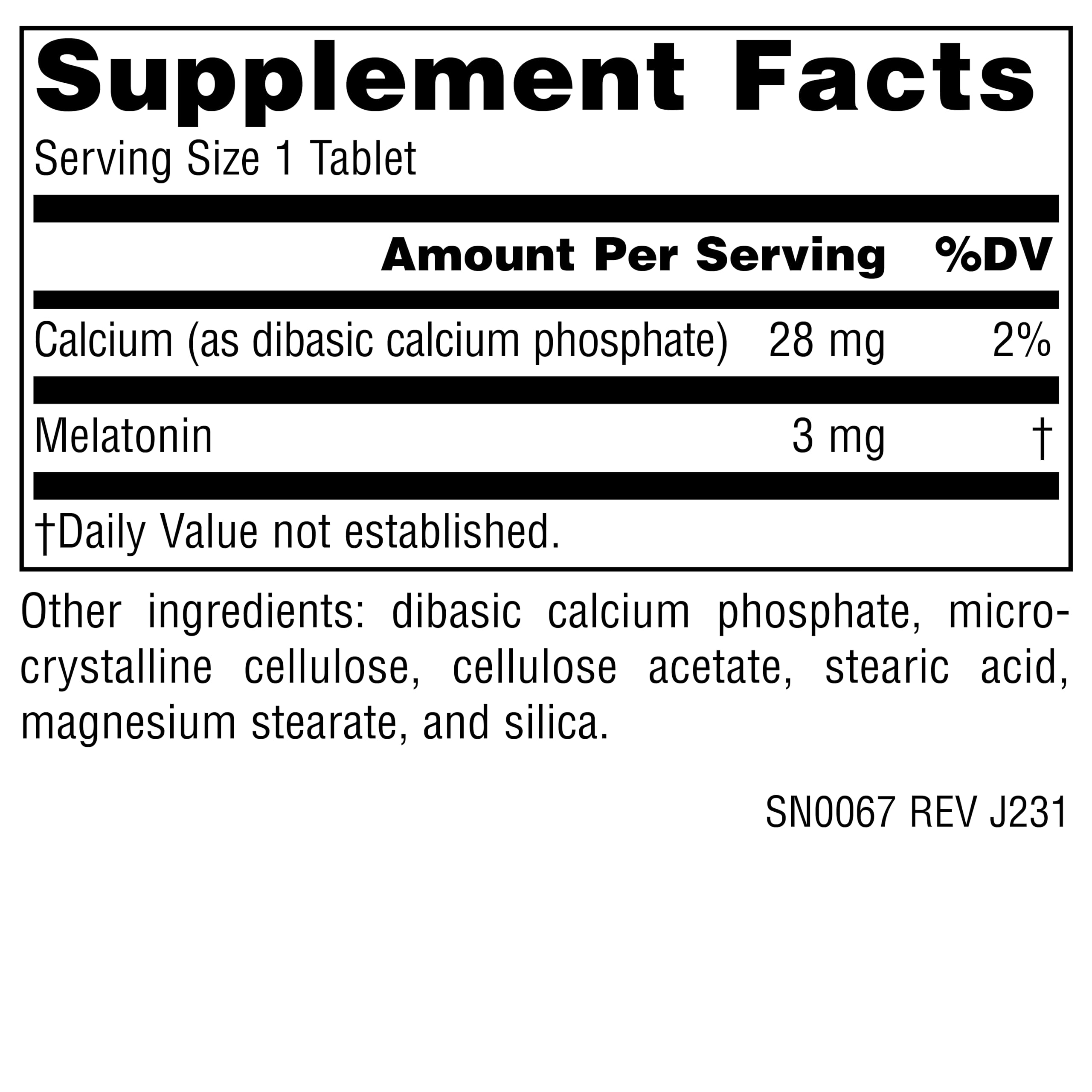 Source Naturals Time Released Melatonin 3 mg - 240 Time Release Tablets — Amazon image 2