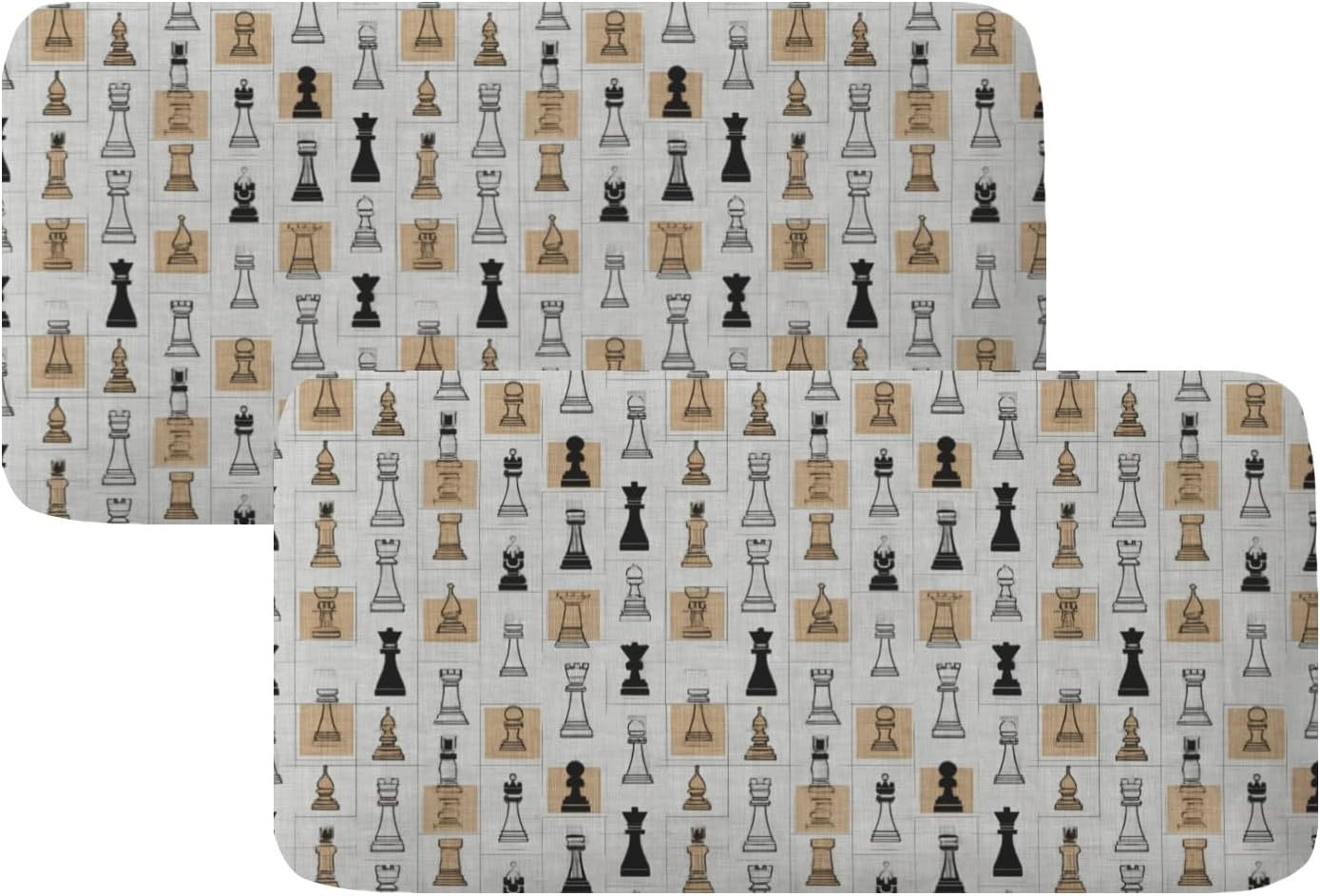 Chess Piece Art Loveseat Covers Couch Covers for 2 Cushion Couch, 2-Piece Stretch Sofa Slipcovers Anti-Slip Washable Furniture Protectors for Dogs Pets