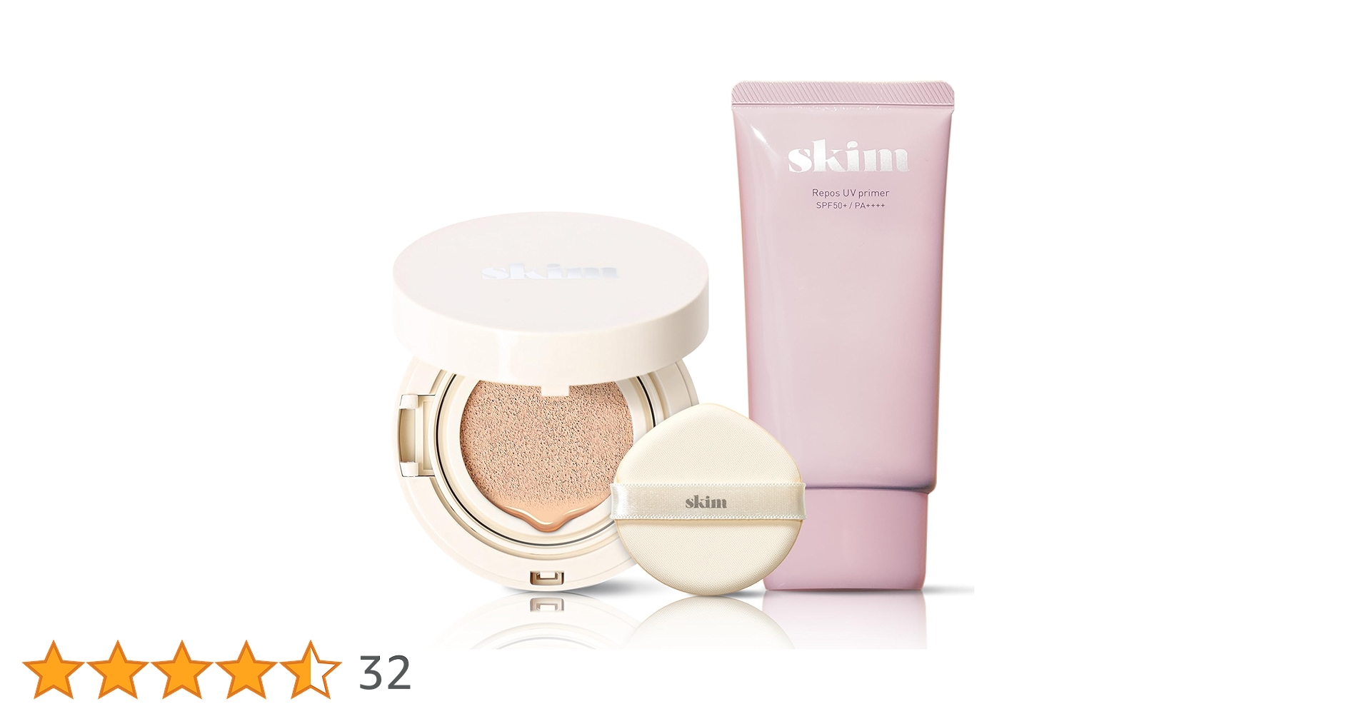 skim 下地ファンデーション　2点セット Amazon.co.jp: skim(スキム) 水光セット クッションファンデーション