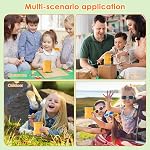 Temodu Microscope pour enfants 2.0" Écran 1000X Microscope numérique pour enfants, Mini Microscopes portatifs de poche pour les enfants Cadeau du festival d'anniversaire, éducation scientifique Jouets amusants pour les garçons Filles 4-12 ans (jaune)