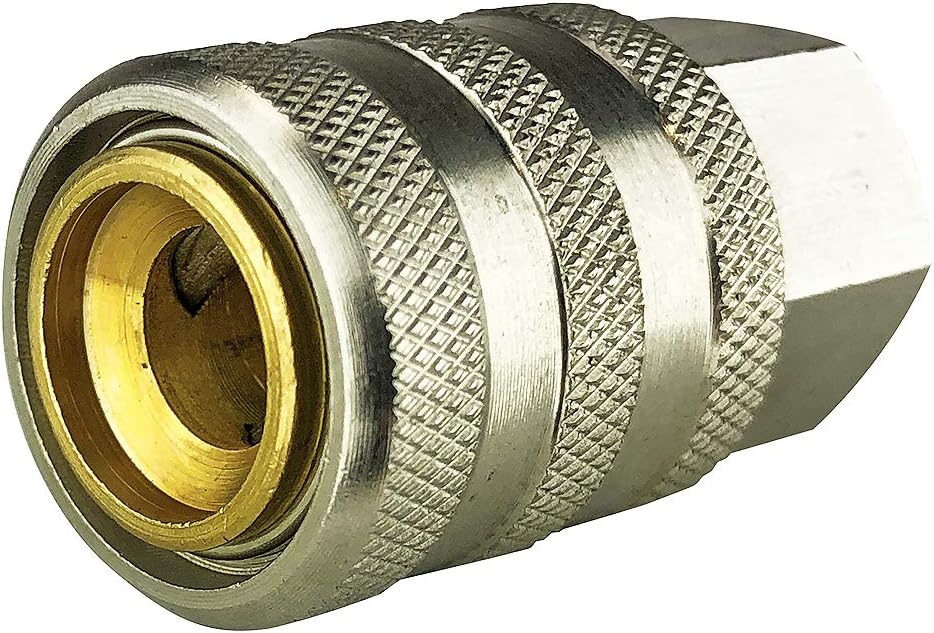 KEX Single 1/4" Grip On Closed Lock On Air Chuck Shop Hose Connector with Quick Release