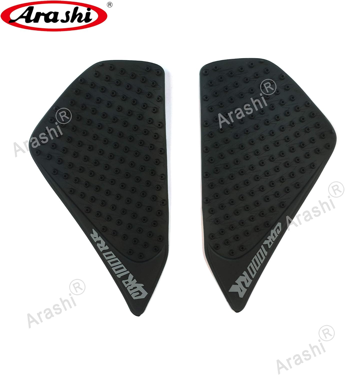 Arashi Black Gas Fuel Tank Side Pads Protector Knee Grip Traction for Honda CBR1000RR 2004-2007