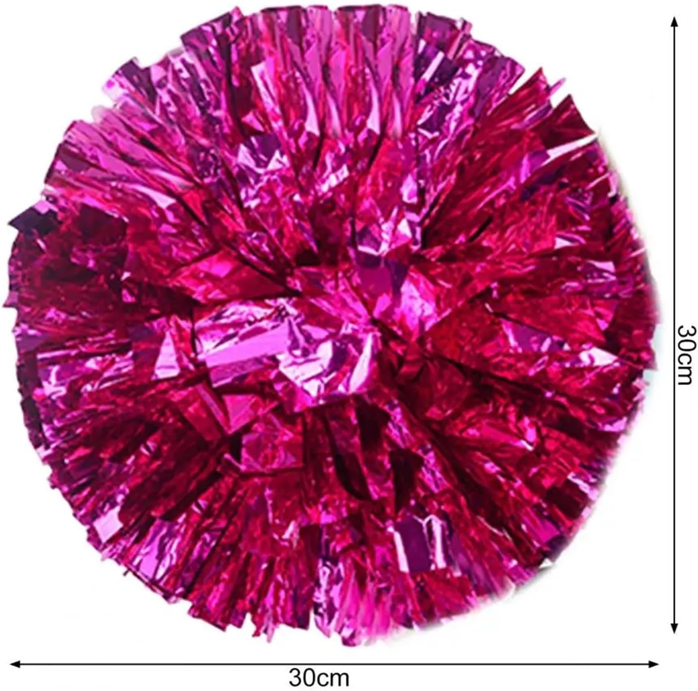 Dance Cheerleading Pompoms, Cheerleading Pom Poms Pack of 10 Multicolor with Finger Ring