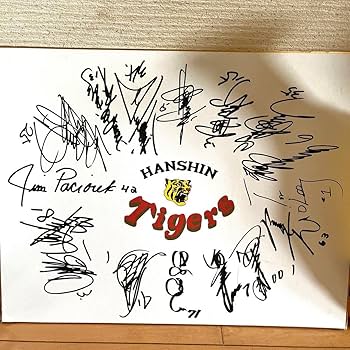 Amazon.co.jp: プロ野球 阪神タイガース 寄せ書き色紙 メガホン 袋
