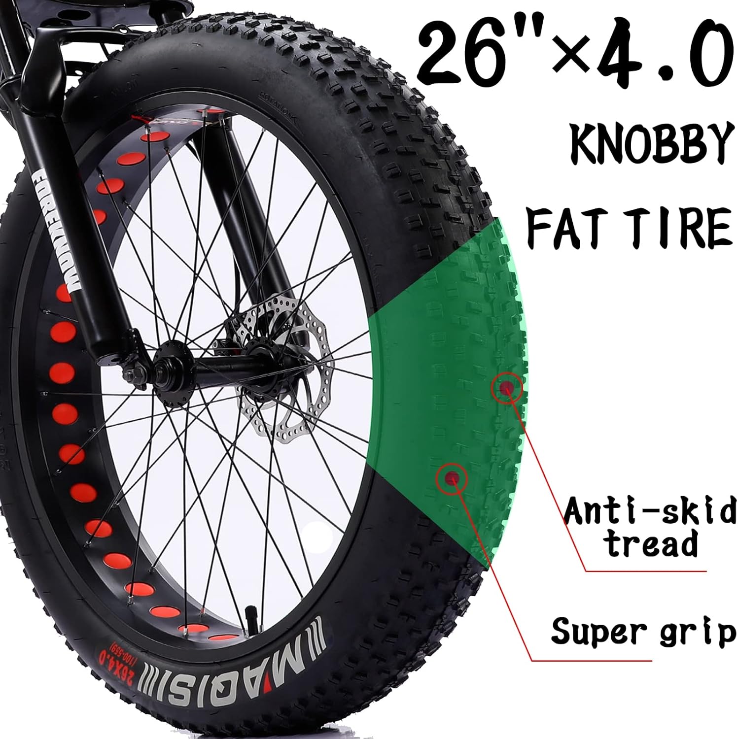 Adults Fat Tire Mountain Bike 26 Inch Full Suspension Mountain Bikes 27 Speed for Men Women, Heavy Riders All Terrain MTB Carbon Steel Trail Snow Bicycle with Dual Disc Brake,Blue