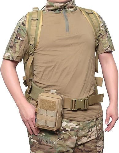 Miniatura 8 de Paquete de 2 bolsas Molle  Bolsa táctica compacta para EDC resistente al agua