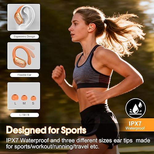Miniatura 76 de Auriculares inalámbricos 75 horas Bluetooth 5.4 para deporte, auriculares Bluetooth 2025 con graves profundos, cancelación de ruido con micrófono,