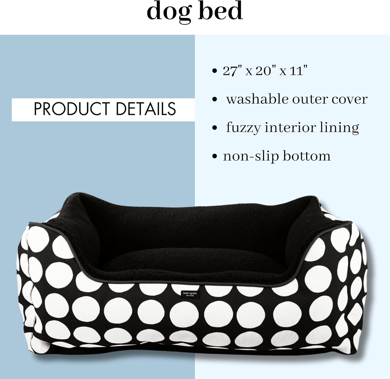 review Kate Spade New York Fancy Dog Bed, 27