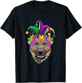 Funny Mardi Gras Australian Cattle Dog Mardi Gras Beads T-Shirt