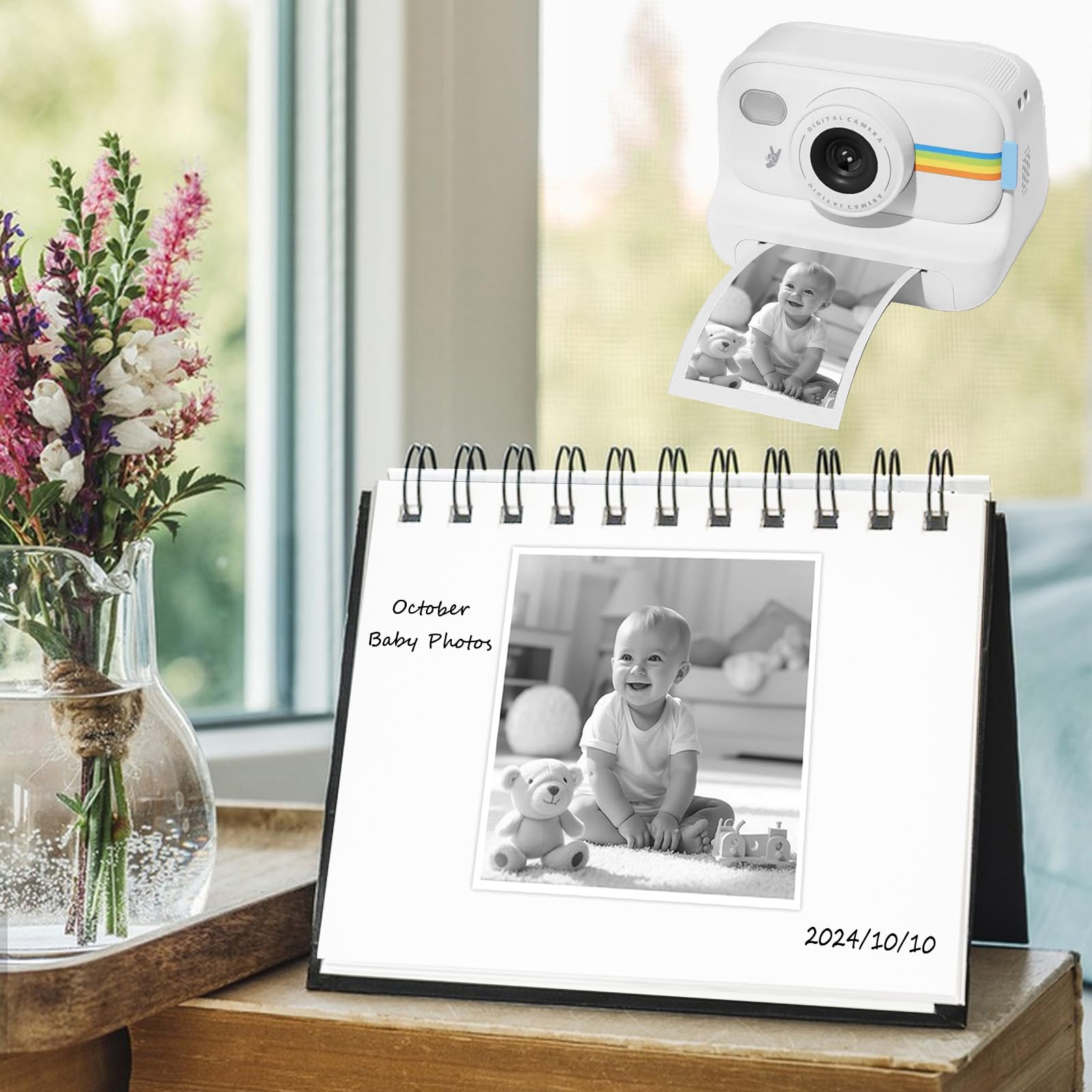 Papier thermique 57x25mm 25 Rouleaux pour Appareil Photo Enfant Imprimante Thermique
