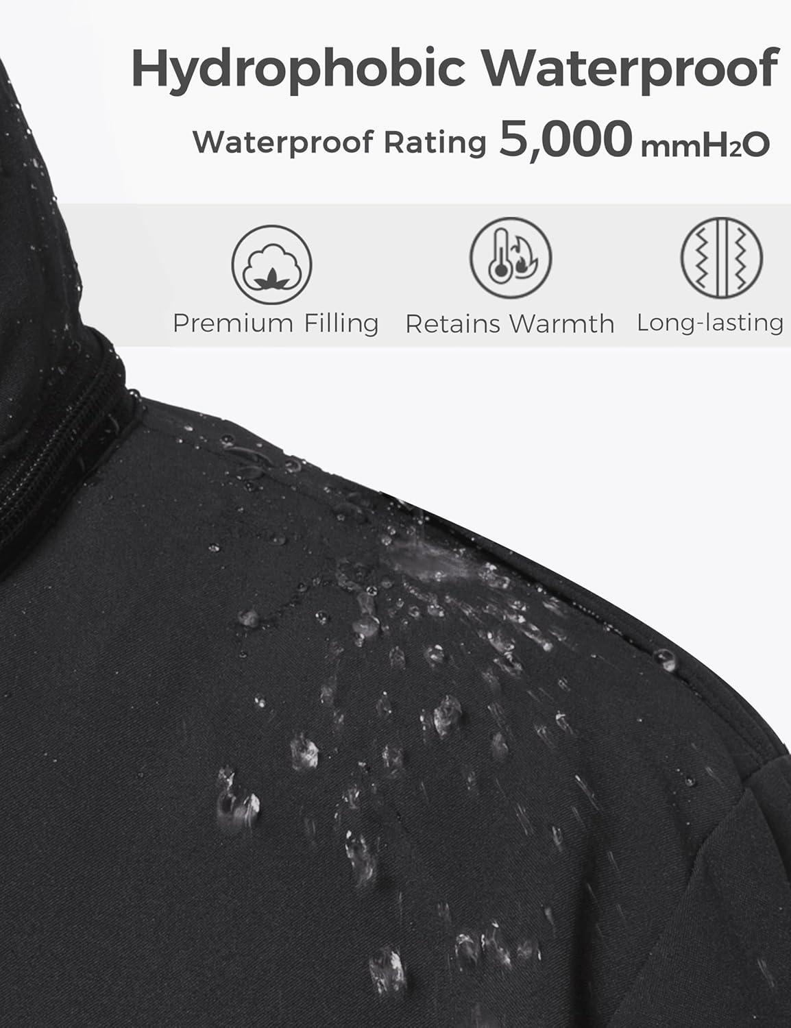 wantdo Men's Big and Tall Winter Coat Warm Long Puffer Jacket Thicken Snow Parka Outerwear with Removable Hood - Image 5