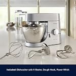 Kenwood KMC011 Kitchen Machine 750W Stainless Steel Stand Mixer with 3 Stainless Steel Bowl Tools