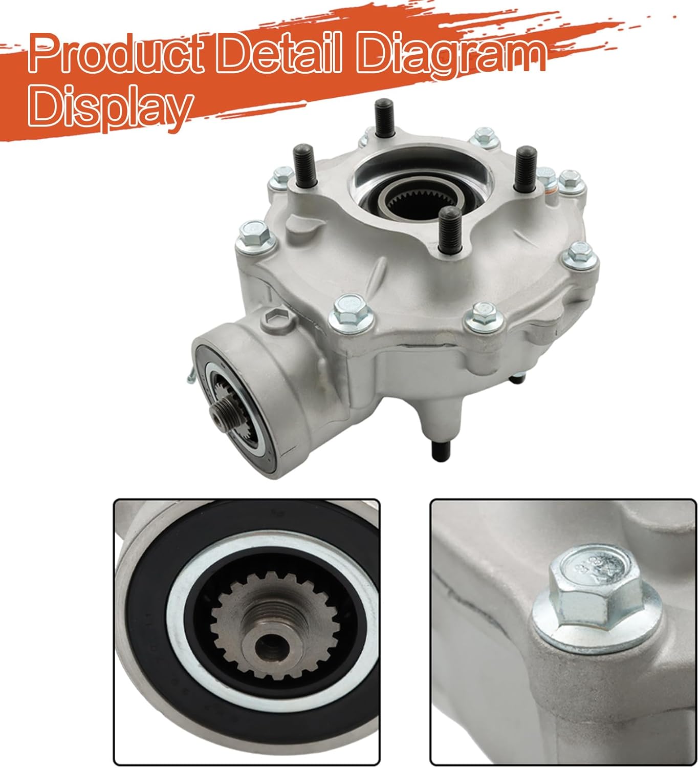 labwork Rear Differential with Rear Axle Shaft Replacement for Honda Rancher 420 TRX420 2007-2013 41300-HP5-600 42310-HP5-600