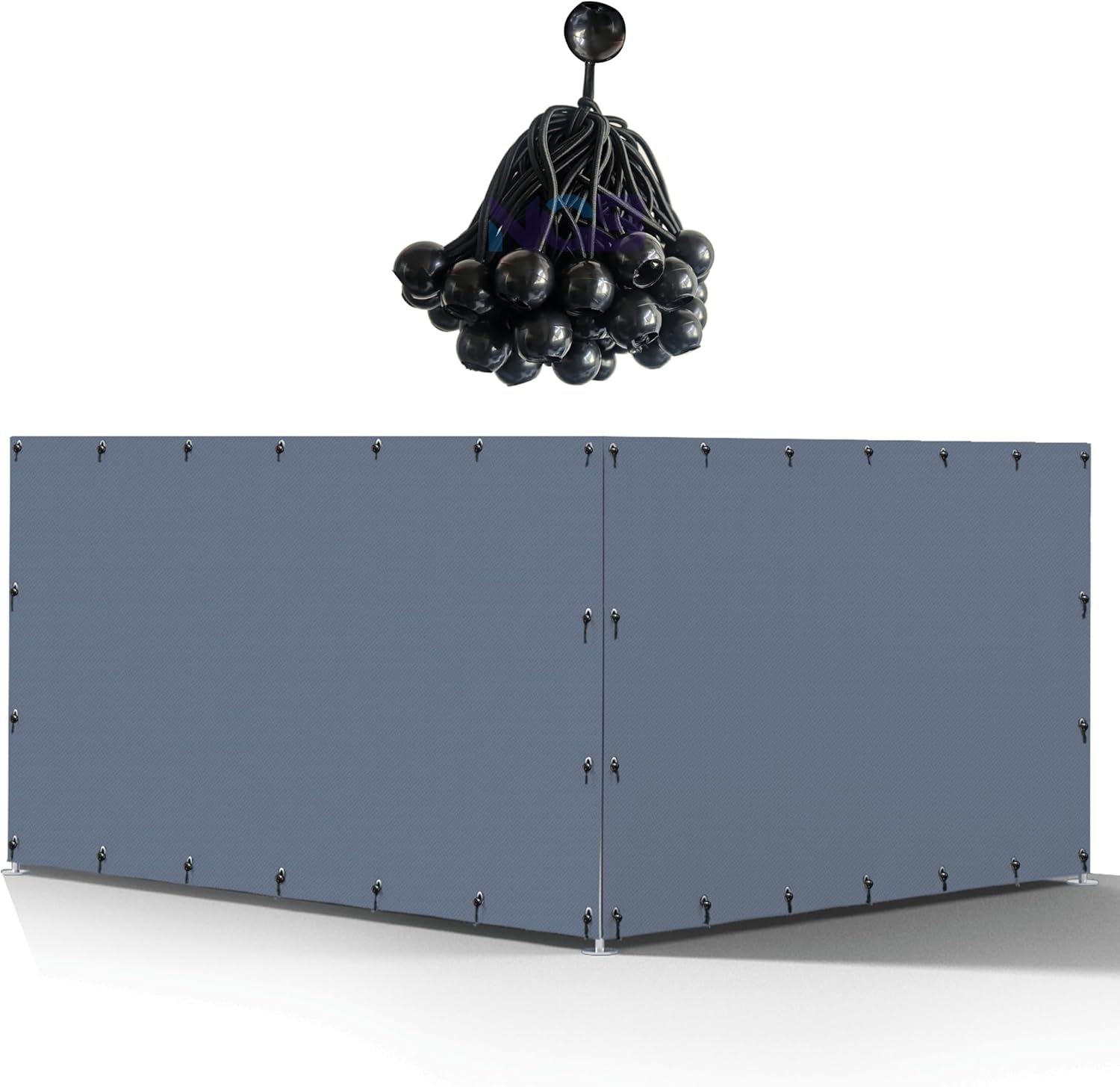 NGB Dog Kennel Cover,With a transparent window、Multi-strand elastic ball rope,Made From 600D Waterproof Oxford Fabric, This Replacement Cover Provides Full Coverage for Your Kennel,10'×10'×5.9'.