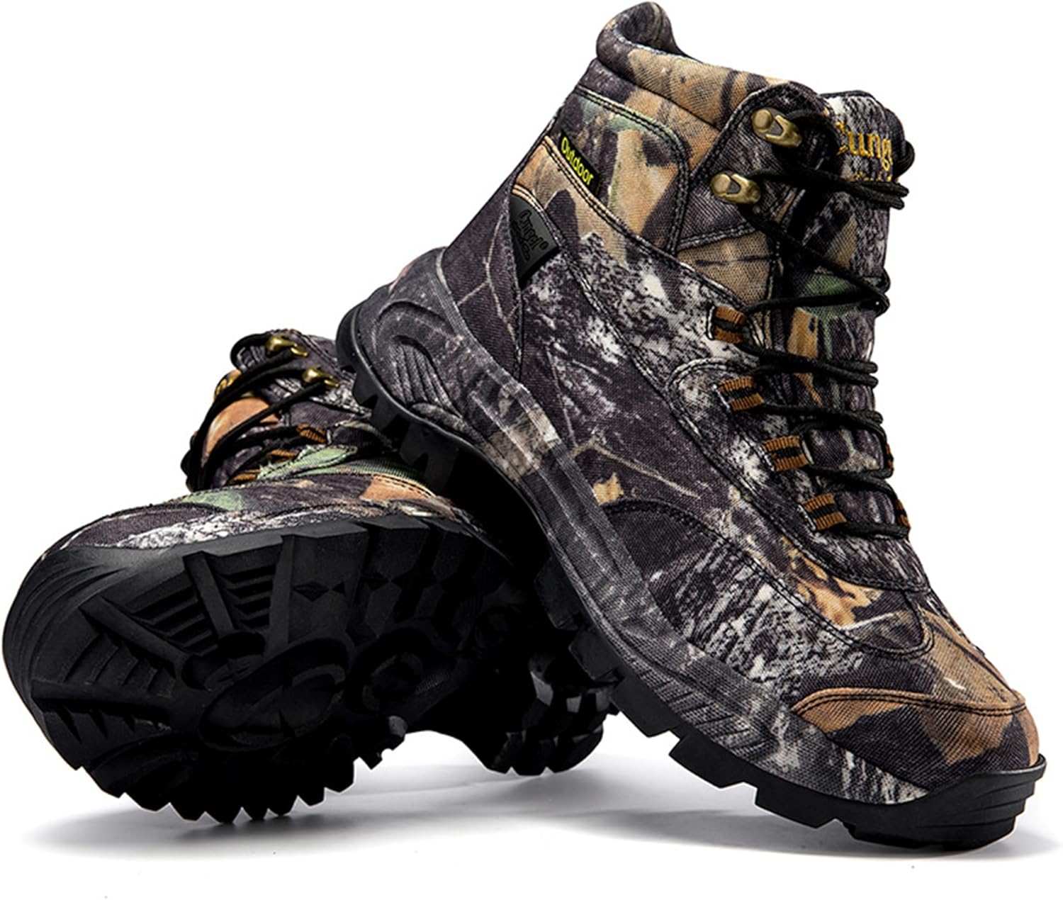 SANANG Outdoor Tactical Hiking Boots, Military Camo, Waterproof with Toe Protection, High Traction Outsole, Size 40-46 - Image 4