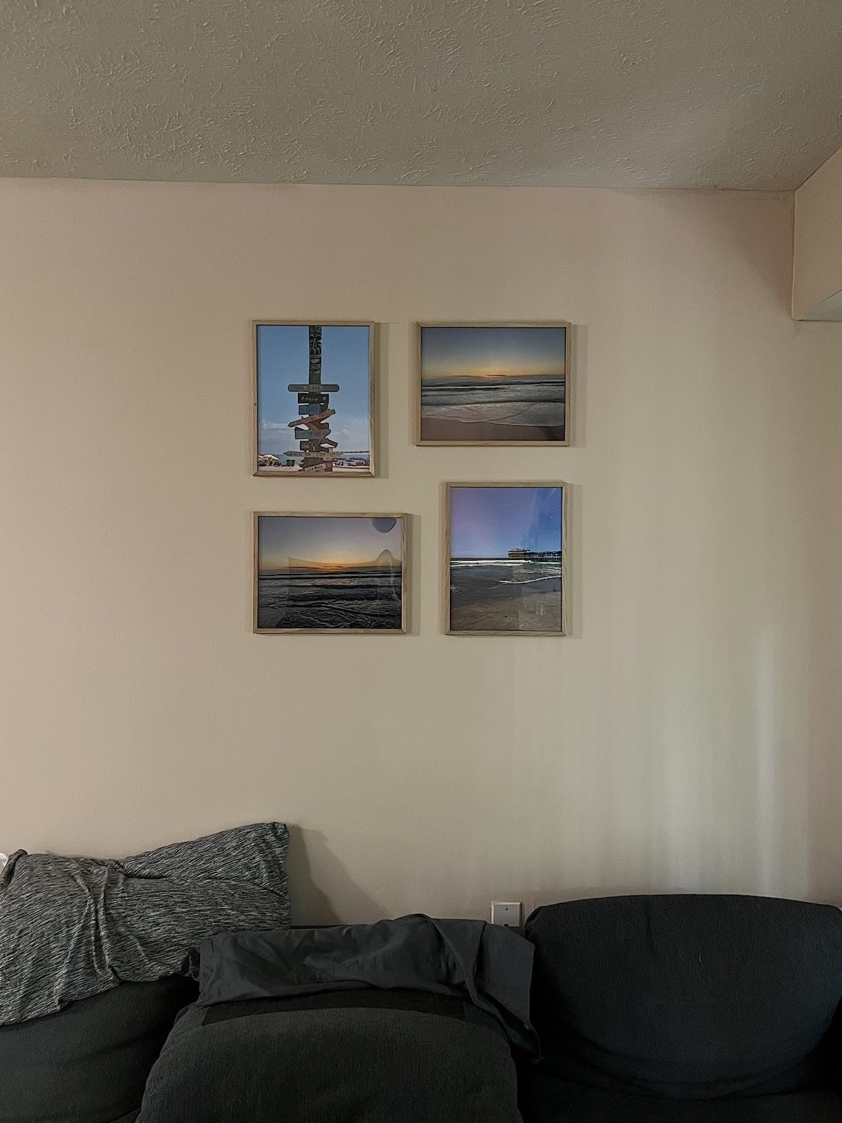 9/mo Finance HAUS AND HUES 16"x20" Beige Oak Wood Frames Set of 1