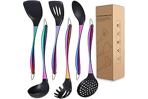 Rainbow Silicone Kitchen Utensil Set