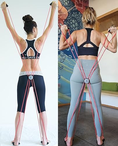 Miniatura 4 de Core Cross Workout Pilates Reformer Ejercicio Resistencia Cuerdas Loop Tube Bandas