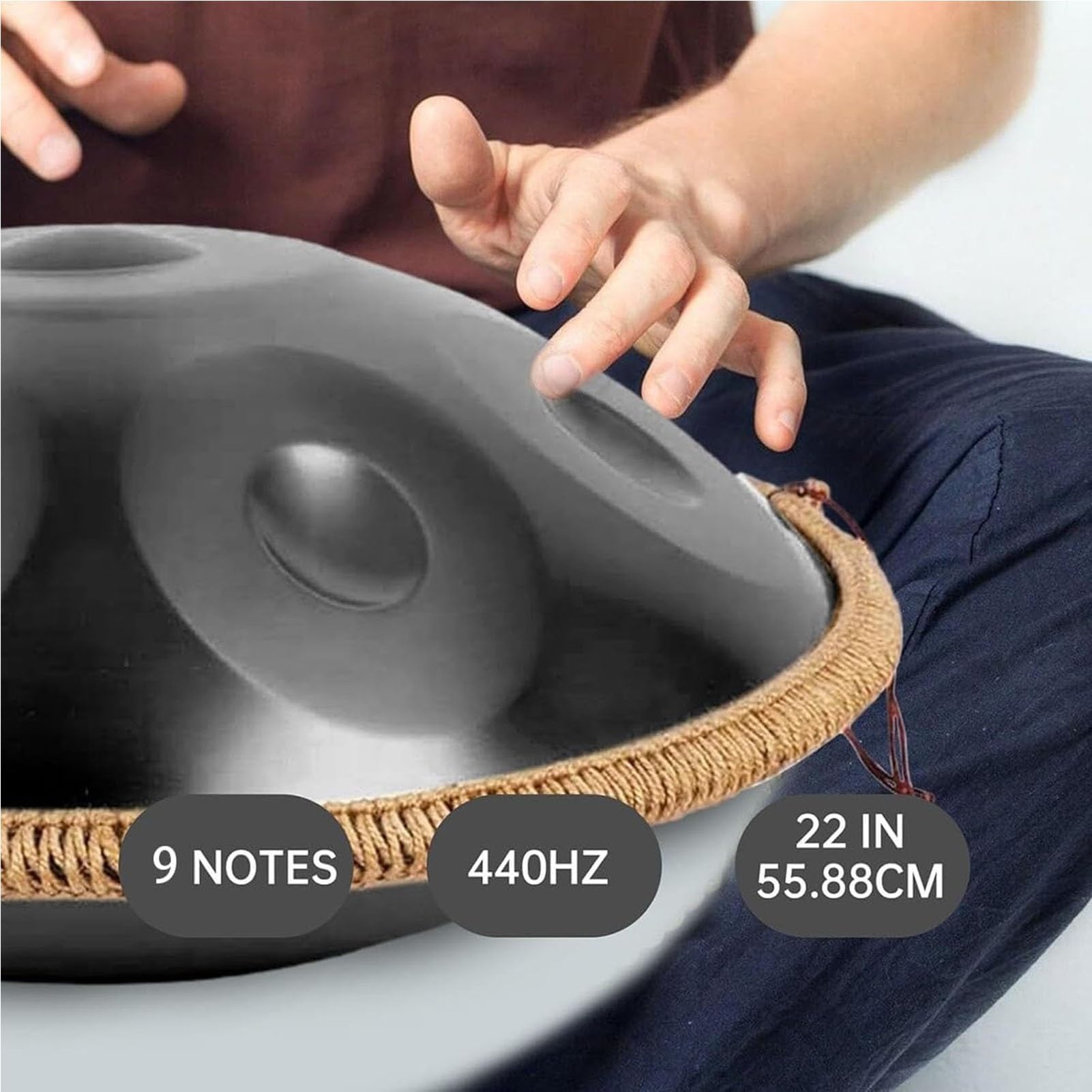 ハンドパン　小さめの46センチ　9音　Gマイナー　A＝440Hz ハンドパン 小さめの46センチ 9音 Gマイナー A＝440Hz ハンド
