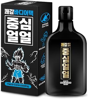 Joongsim Ulul Body Attack Mens Sports Massage Shower Gel Cool Menthol Remove Odor Mint Scent Body Wash 6.76 fl. oz