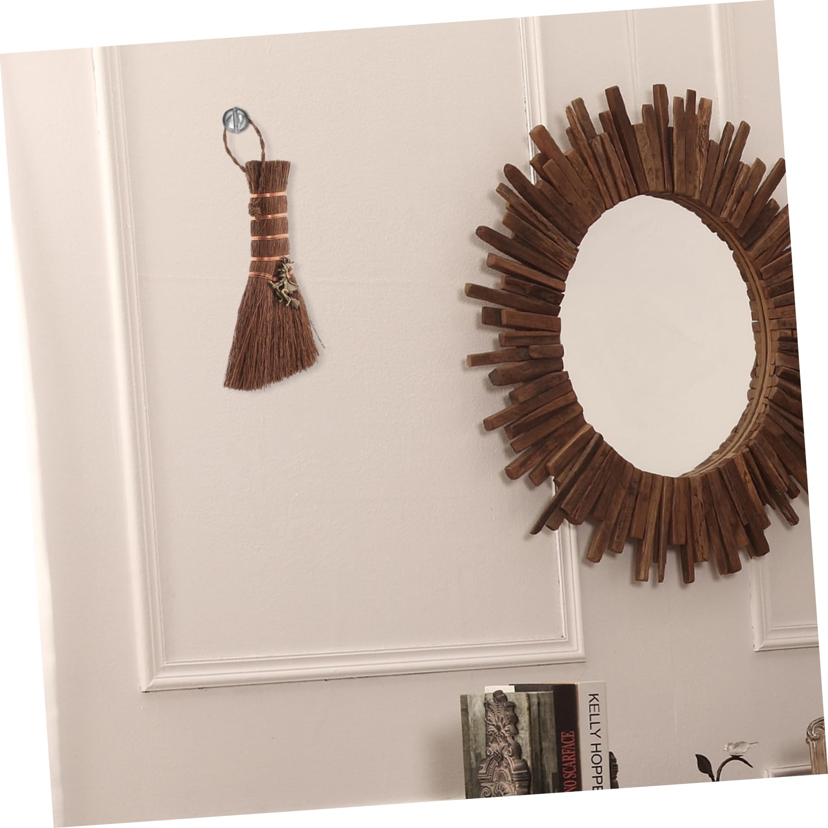 STOBAZA Craft Pendant Witch Broom Ornament Car Hanging Prop Home Decor Accessory