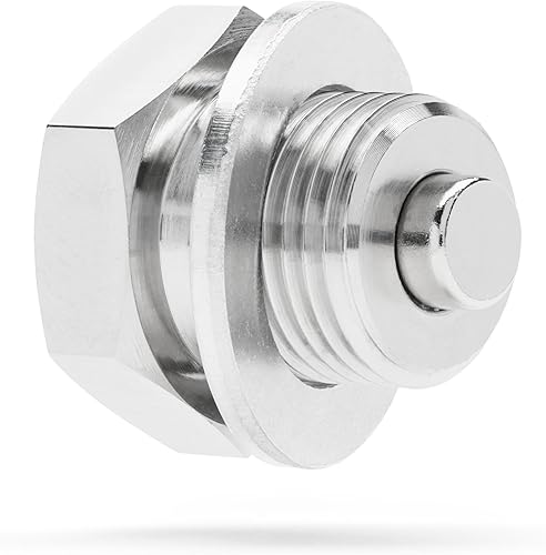 Miniatura 9 de Votex - Fabricado en Estados Unidos - Tapón de drenaje de aceite de válvula rápida de acero inoxidable M14 x 1.25MM - Número de pieza SMQDP015