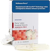 Vista 3 de McKesson Perry Performance Plus Disposable Sterile Pair Latex Surgical Glove Extended Cuff Length