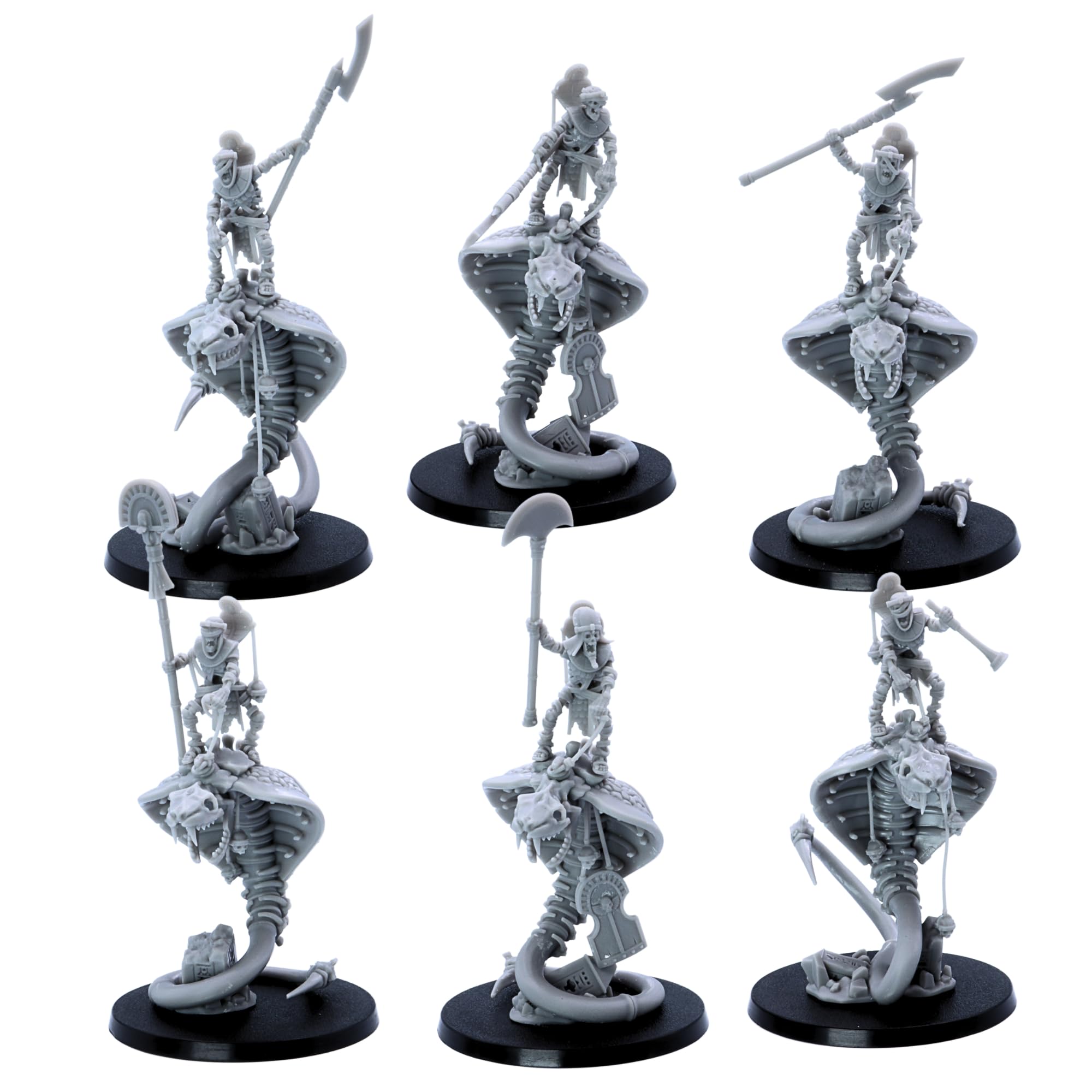 Forged Terrain Egyptian Snake Riders, Dark, Earthy Tones, 32mm - Image 2