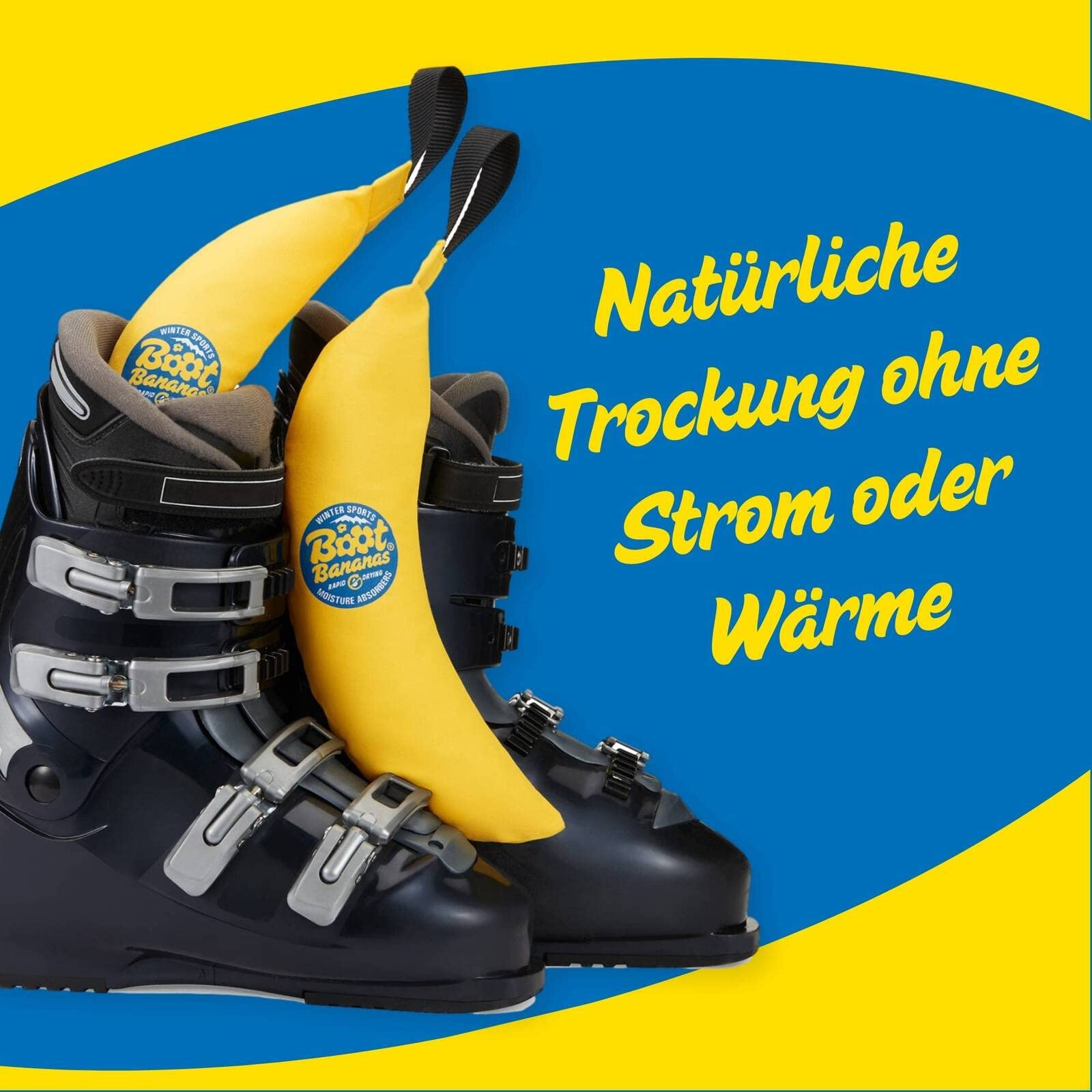 Boot Bananas Schuhtrockner für Stiefel, Skischuhe & Snowboard Boots – Shoe & Ski Boot Dryer – Schuhe Trocknen ohne Strom – Praktisches Outdoor Gadget & Geschenk für Snowboarder