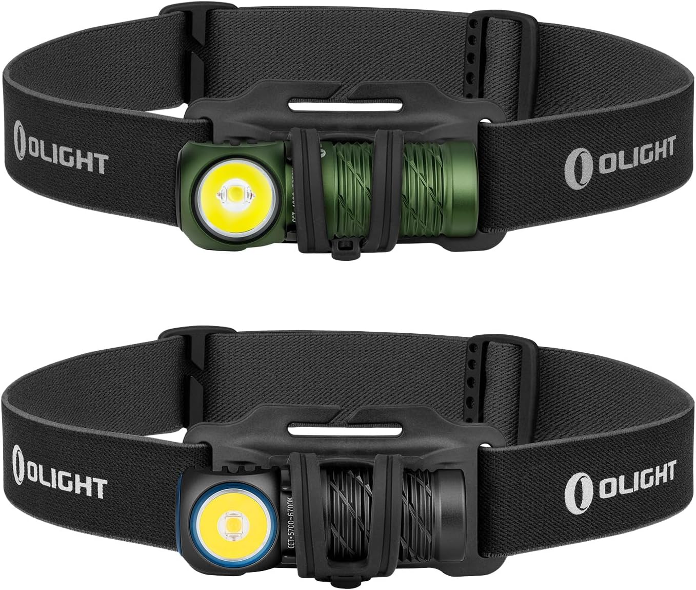 OLIGHT Perun 2 Mini Headlamp 1100 Lumens LED Head Flashlight (BK CW+ODG CW)