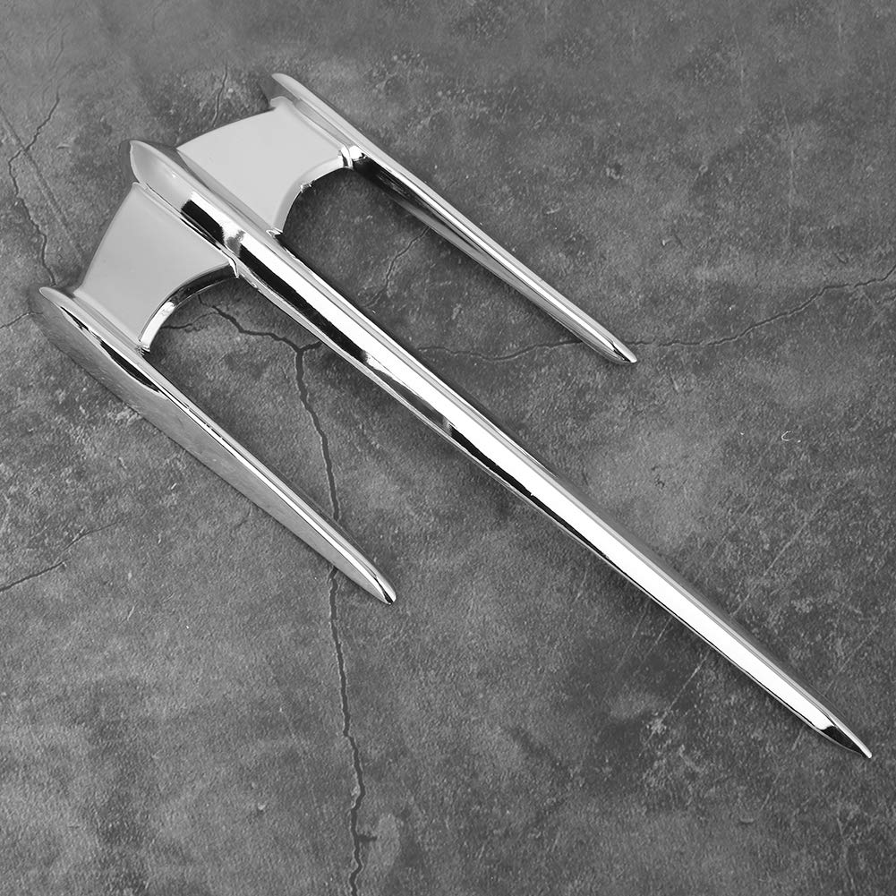 Front Fender Trim Chrome Cover Motorcycle Mud Flap Fits For Fit For Goldwing GL1800 F6B VTX1300 VTX1800, Stylish Design, Protect Front Mudguard, ABS Plastic Material