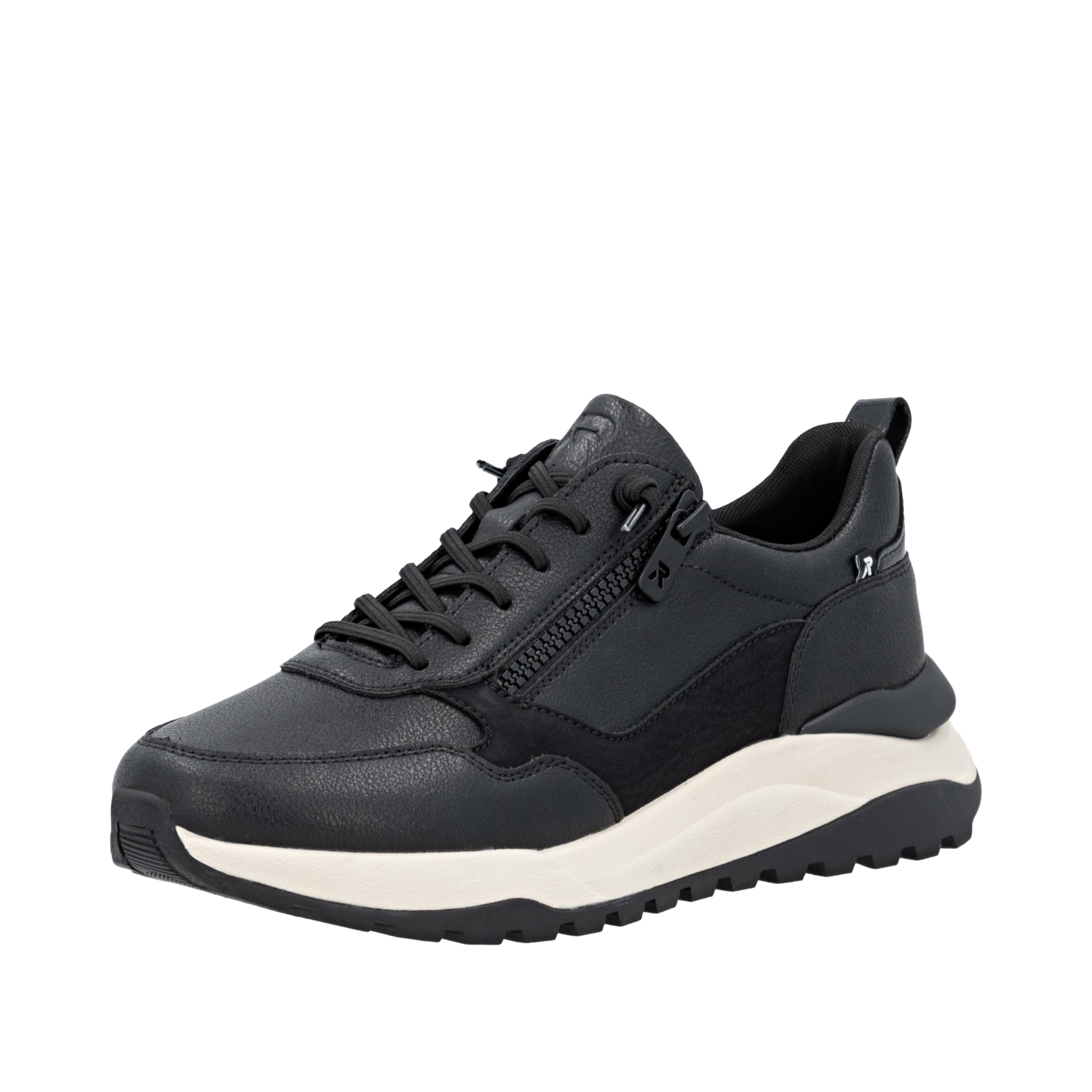 Rieker Women's W2504 Low Trainers, Black, 41 EU, Black, 7.5 UK