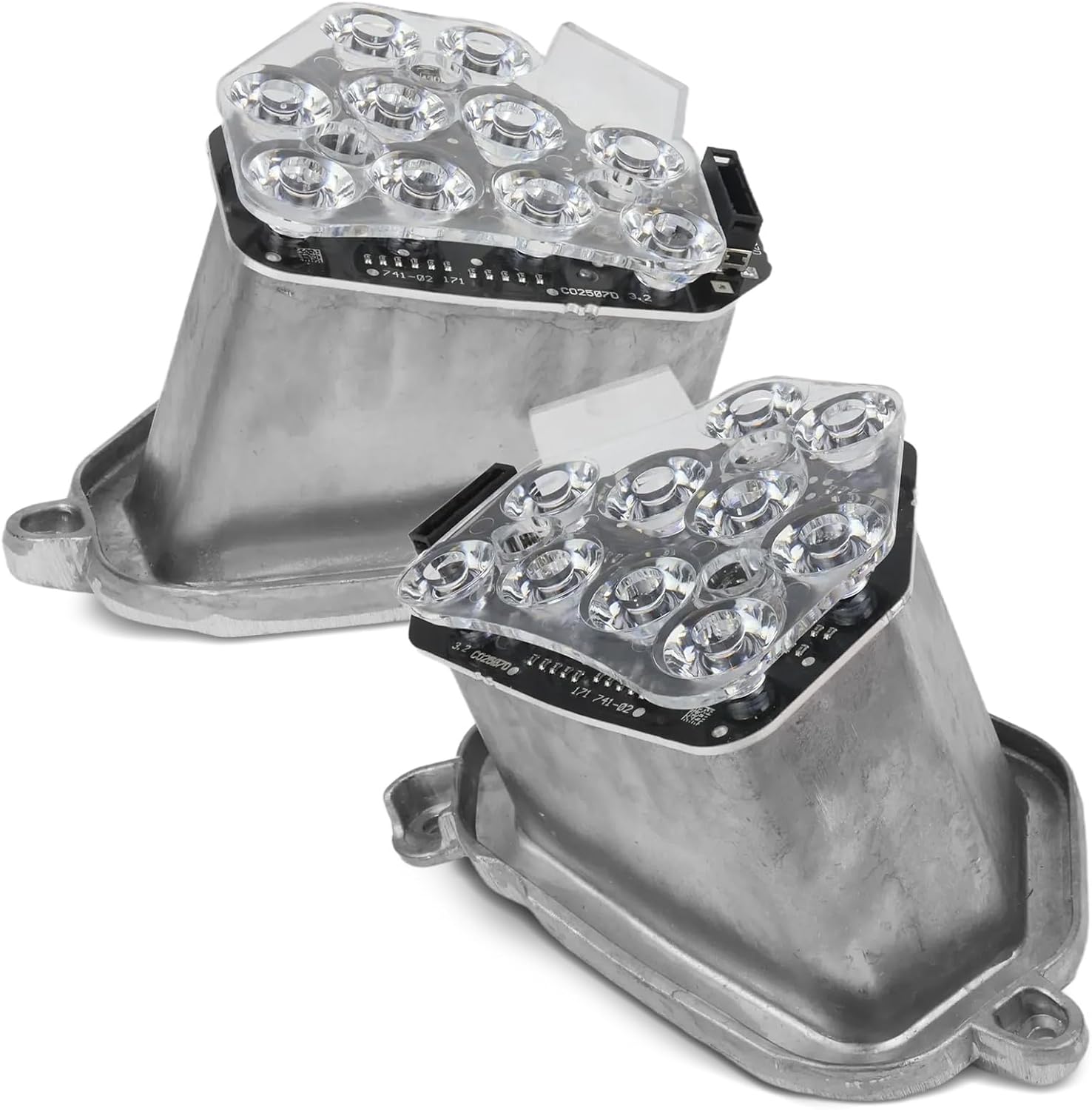 Turn Signal Led Headlight Left & Right Turn Signal LED Headlight Indicator Module Compatible with BMW 520i 523i 530i 535i M5 (528i 535i) xDrive 2010-2016 Replace# 63117271901 63117271902