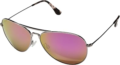 Maui Jim Men's & Women's Mavericks Polarized Teardrop Sunglasses, Rose Gold/Maui Sunrise Polarized, Large Fit