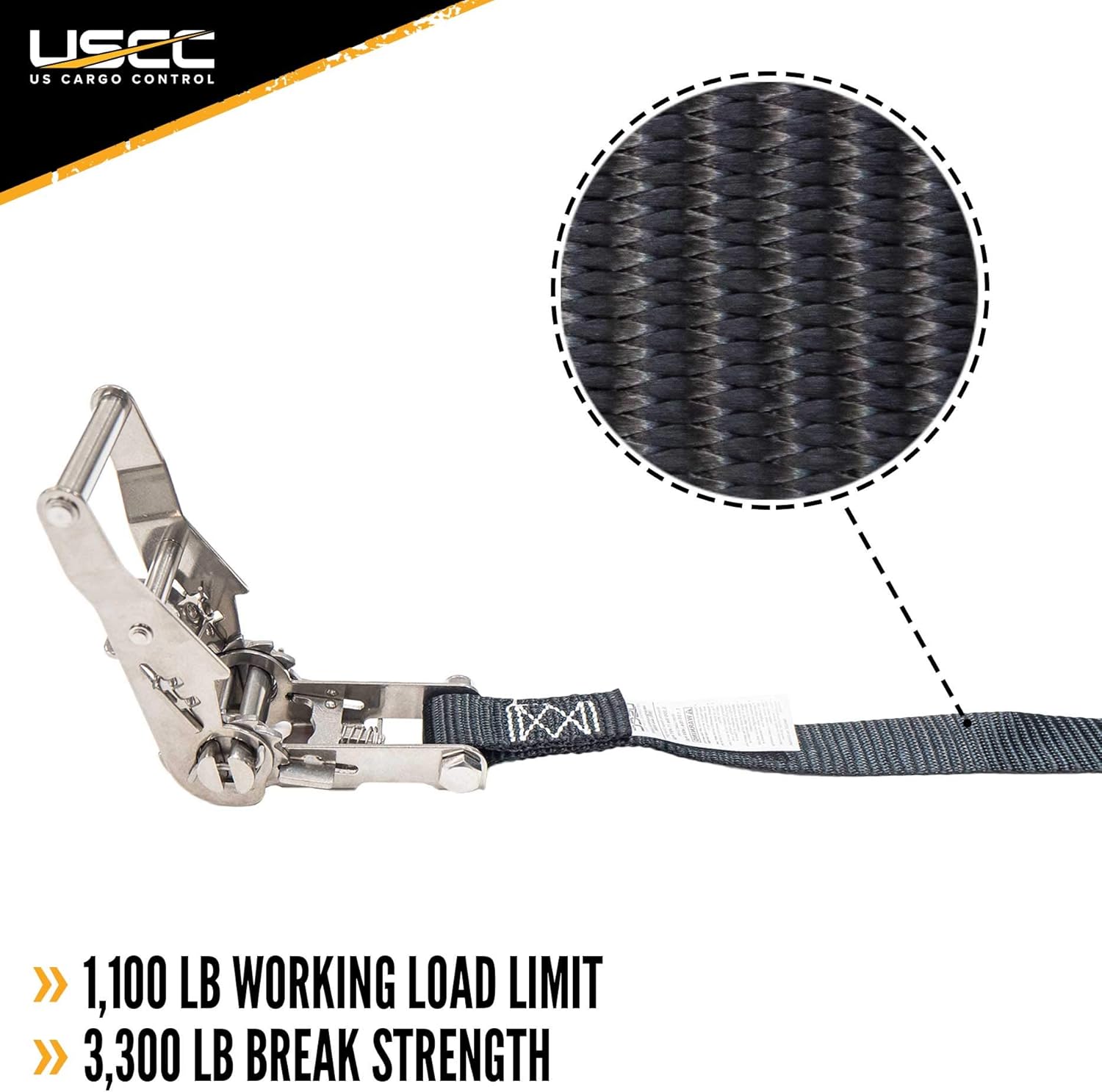 Prоmо 40% оƒƒ US Cargo Control - Stainless Steel Ratchet Strap Tie Down - 1 Inch Wide X 15 Foot Long - Black Tie Down Strap - Stainless Steel Wide Handle Ratchet - Dependable Utility Strap to Secure Cargo - 4 Pack Lіmіtеd Stосk US Cargo Control - Stainless Steel Ratchet Strap Tie Down - 1 Inch Wide X 15 Foot Long - Black Tie Down Strap - Stainless Steel Wide Handle Ratchet - Dependable Utility Strap to Secure Cargo - 4 Pack