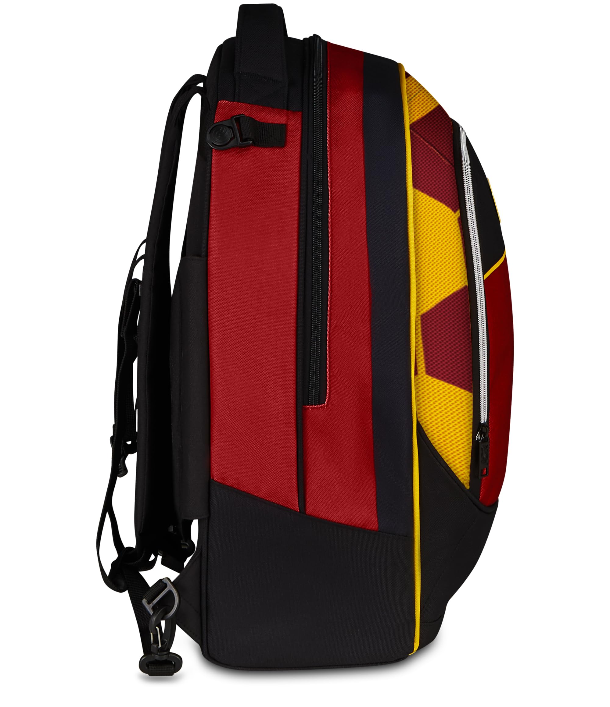 Seven Trolley Scuola Jack 3 Ruote Roma, Nero, 33 L, Scomponibile, Cross-over System, 3 in 1, Uso Zaino, Tasca frontale, Scuola elementare e media, Bambino, Ragazzo, Calcio, Prodotto ufficiale