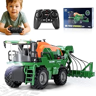 Sponsored You’re seeing this ad based on the product’s relevance to your search query.Learn more about this advertisement Ulikey Remote Controlled Tractor, RC Spraying Vehicle Children's Tractor, Tractor Toy with Trailer, Light and Sound, Farm Truck Toy Gift for Children from 4 5 6 Years