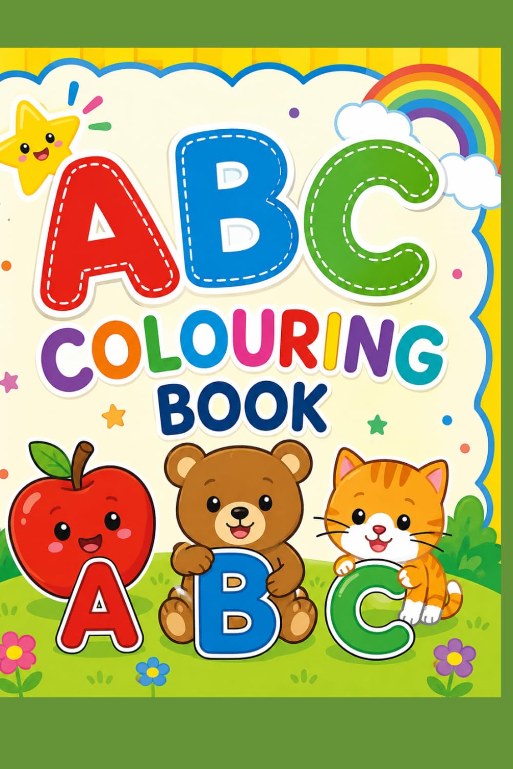 Abc alphabet coloring book
