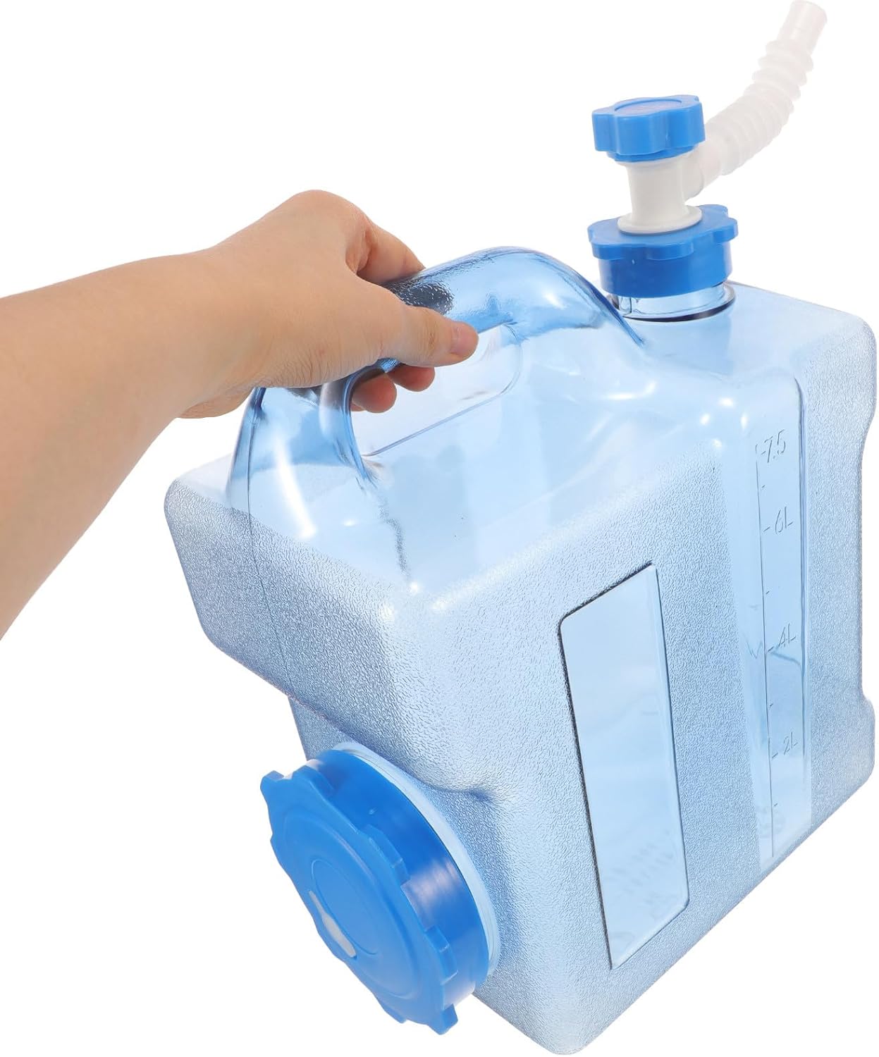 Homoyoyo Portable Water Container with Spigot 7.5l Portable Camping Water Jug Leak-Proof for Hiking and Vehicle Use