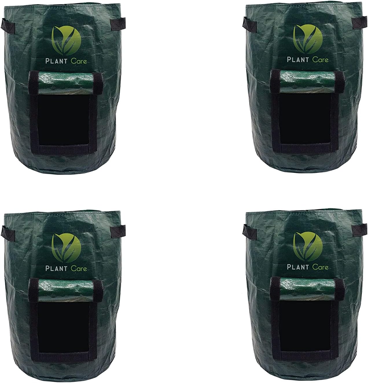 PLANT CARE Olive Green Garden Potato Grow Bags for Vegetable and Fruits etc.-Pack of 4 (12 x 14)
