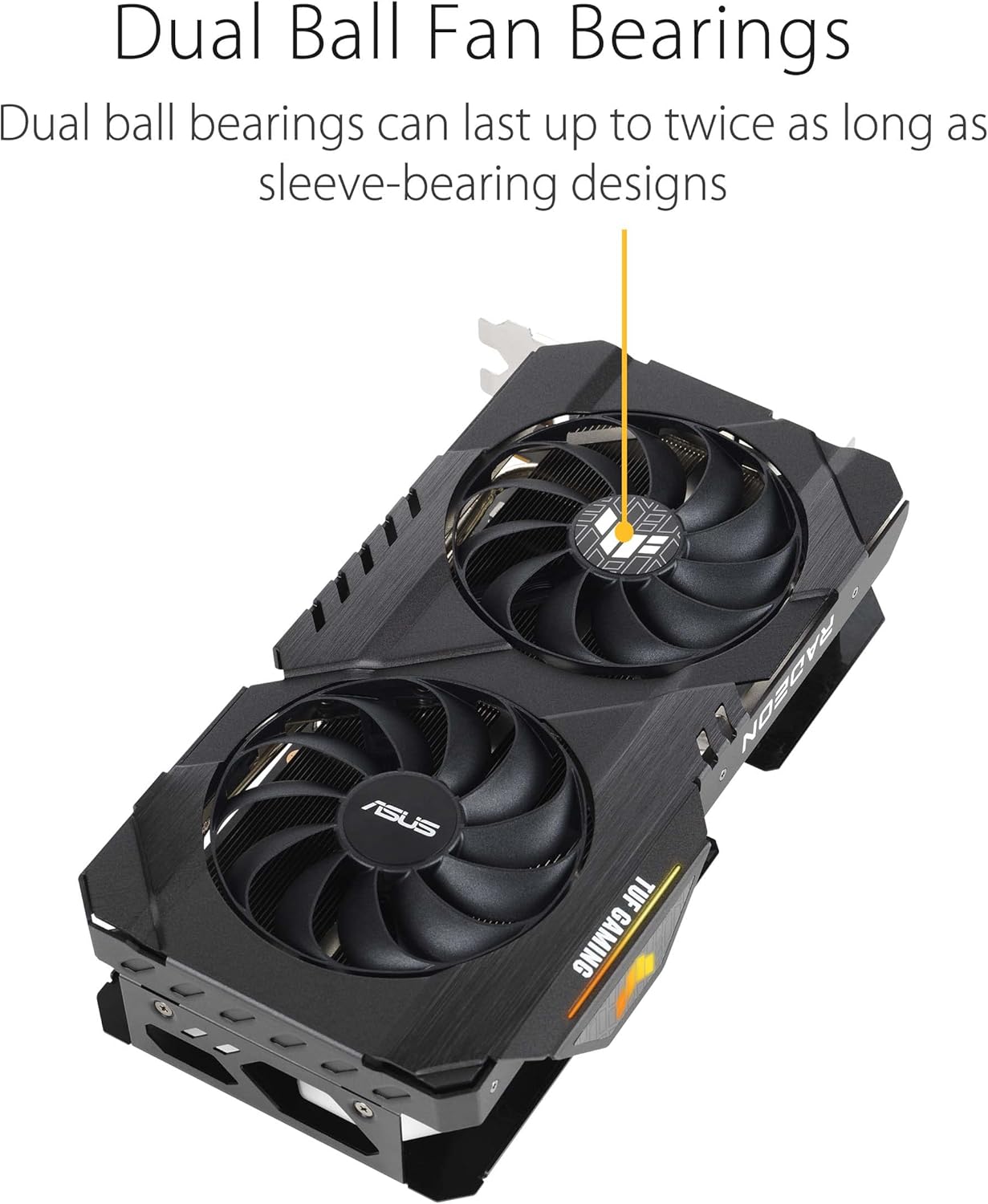 ASUS TUF Gaming AMD Radeon RX 6500 XT OC Edition Scheda Grafica, AMD RDNA 2, PCIe 4.0, 4GB GDDR6, HDMI 2.1, DisplayPort 1.4a, Ventole Axial Tech e Doppi Cuscinetti a Sfera, GPU Tweak II, Nero