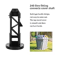 Vista 7 de Garneck 10 tapones de plástico negro para tapa de bote de basura