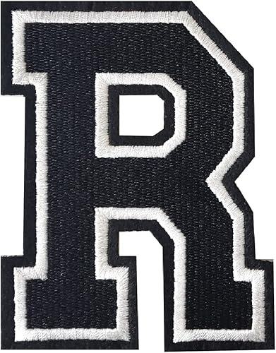 Miniatura 62 de Parches de letras para planchar de 3.1 pulgadas, parche de letras individuales bordadas para ropa, vestido, sombrero, jeans, accesorios