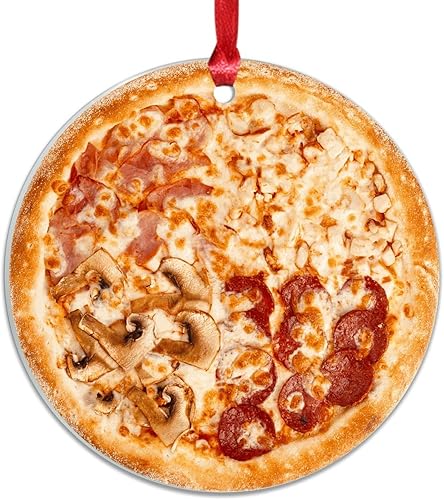 Miniatura 40 de Adorno de Navidad mexicano de tortilla de maíz acrílico adornos para decoraciones de Navidad, divertidos y deliciosos adornos de decoración de árbol