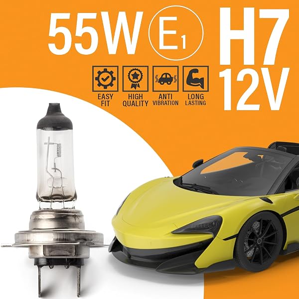 Xtremeauto H7 Headlight Bulb - X2 H7 477 Car Headlight Bulb, 12V 55W Headlight Bulbs Light Bulbs, Dipped Headlamp Halogen Bulb PX26D Base Headlight Bulbs (Original) - 4