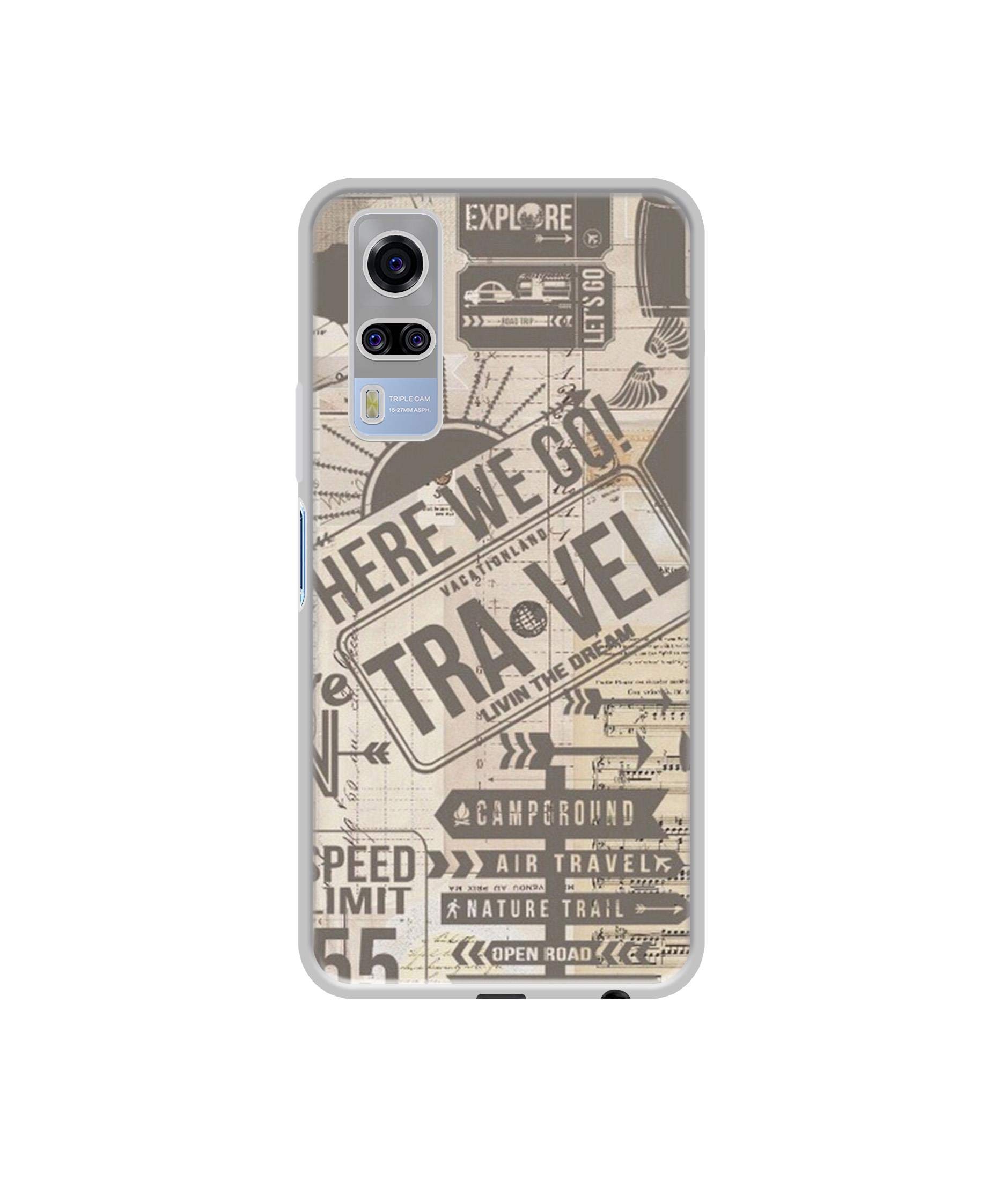 Casotec Travel Design Printed Silicon Soft TPU Back Case Cover for Vivo Y51A / Y31 (2021) - Multicolor (B08VHF6R6M) Amazon Price History, Amazon Price Tracker