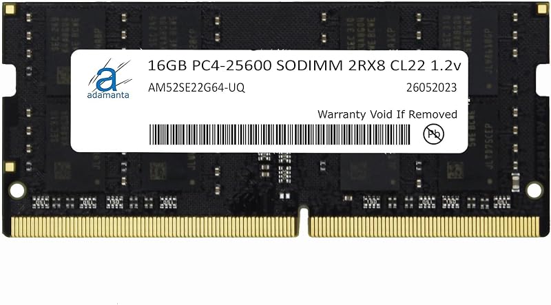 Adamanta 16GB (1x16GB) Compatible for Gigabyte GB-BSi5-1135G7 Desktop DDR4 3200MHz PC4-25600 SODIMM 2Rx8 CL22 1.2v PC Computer Memory Module Upgrade RAM