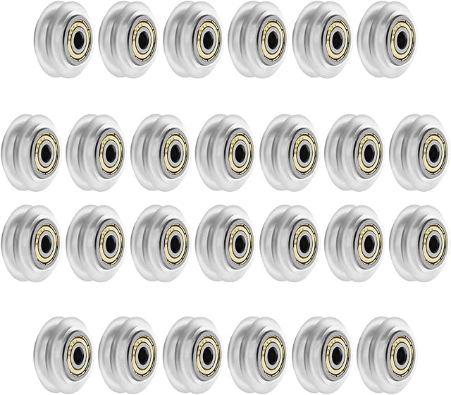 Polycarbonate V Slot 3D Printer Rollers v-slot Pulley Wheels (26PCS/pack) for 3D Printer
