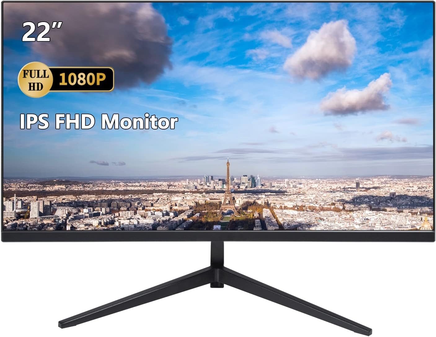 ZFTVNIE Monitor Display 21.5 FullHD 1920x1080, 5 ms, 75Hz, Input HDMI+VGA, Cavo HDMI Inclinazione regolabile, monitor per laptop/Xbox/PS3/PS4 ZFTVNIE Monitor Display 21.5 FullHD 1920x1080, 5 ms, 75Hz, Input HDMI+VGA, Cavo HDMI Inclinazione regolabile, monitor per laptop/Xbox/PS3/PS4