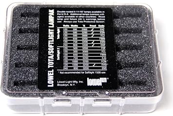 Lowel Tota Lampak, Protective Box Stores Five Tota or Two Softlight 2 Bulbs.